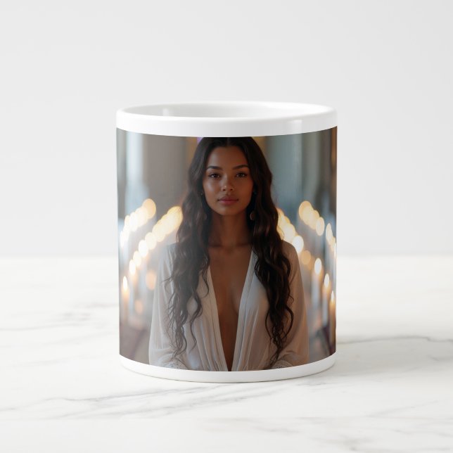 CARPE DIEM - Meditation - Yoga Large Coffee Mug (Front)