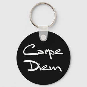 CARPE DIEM Modern Cool Text Key Ring