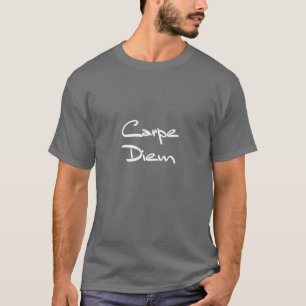 CARPE DIEM Modern Cool Text T-Shirt