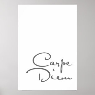 Carpe diem motivationa poster