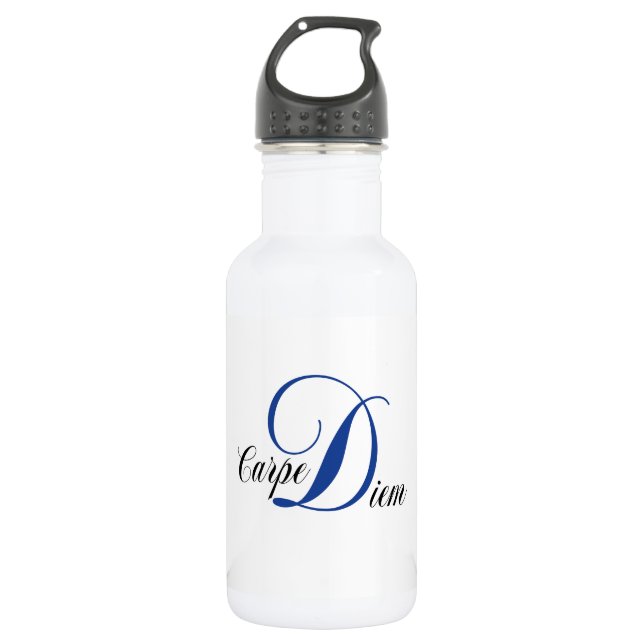 Carpe Diem Motivational 532 Ml Water Bottle (Front)