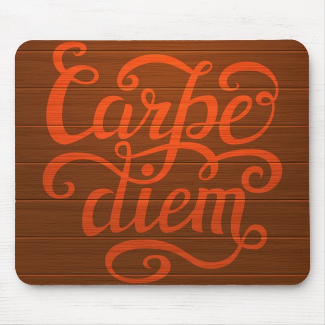Carpe Diem' Mouse Mat (Front)