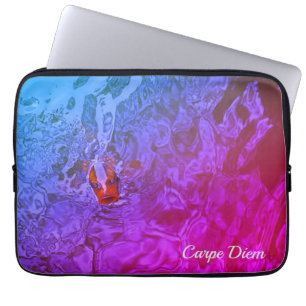 Carpe Diem Pond Fish Fun Photograph Laptop Sleeve