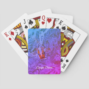 Carpe Diem Pond Fish Fun Photograph Playing Cards