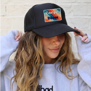 Carpe Diem Positive Retro Trucker Hat