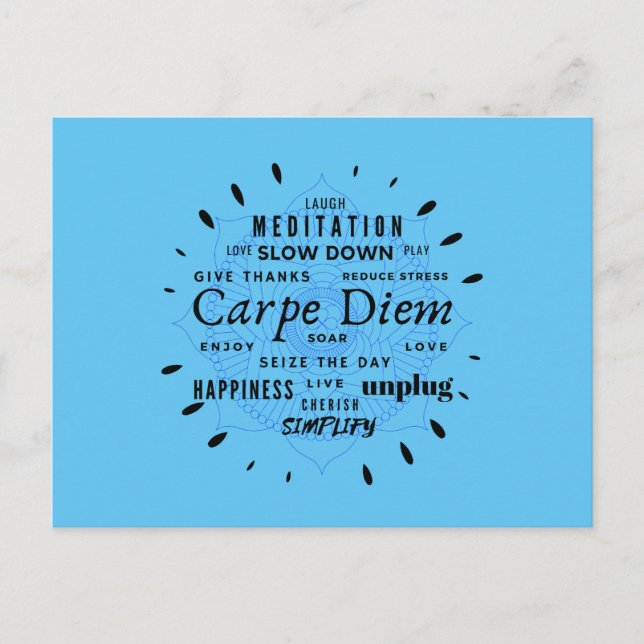 Carpe Diem Postcard (Front)