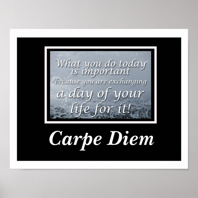 Carpe Diem Poster (Front)