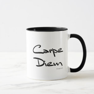CARPE DIEM, Seize the Day, Modern Coffee Mug