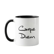 CARPE DIEM, Seize the Day, Modern Coffee Mug
