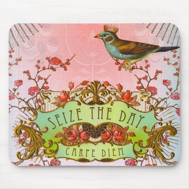 Carpe Diem Seize The Day Mouse pad (Front)
