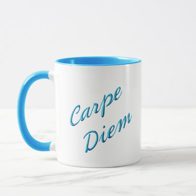 carpe diem - seize the day  mug (Left)
