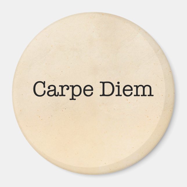 Carpe Diem Seize the Day Quote - Quotes Magnet (Front)