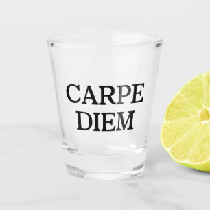 Carpe Diem shot glass