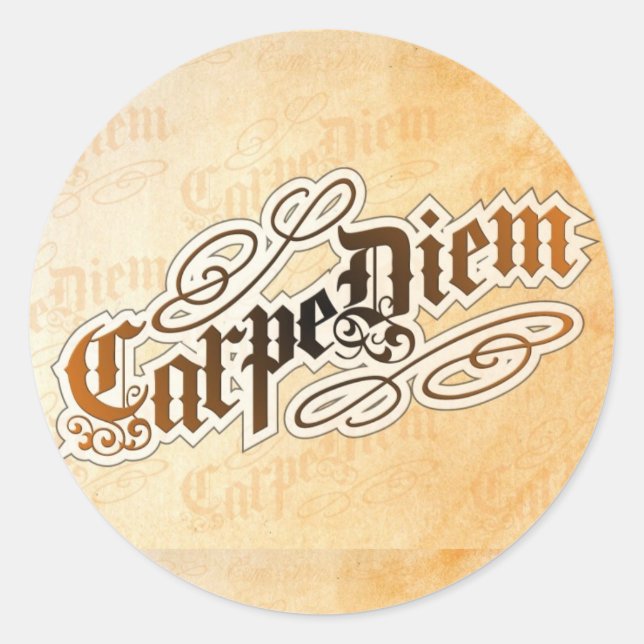 carpe diem stickers (Front)