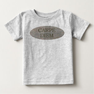 Carpe Diem Stone baby gray T-shirt