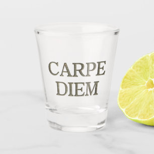 Carpe Diem Stone shot glass
