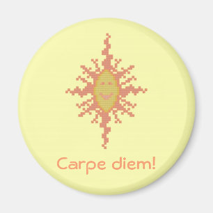 Carpe diem! Sunburst Magnet