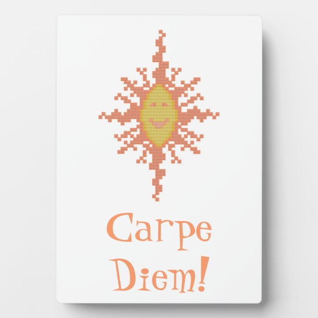 Carpe Diem! Sunburst Plaque (Front)