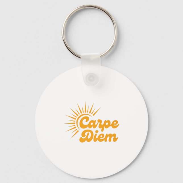 Carpe Diem Sunrise Premium  Key Ring (Front)