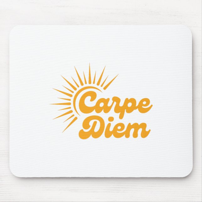 Carpe Diem Sunrise Premium  Mouse Mat (Front)