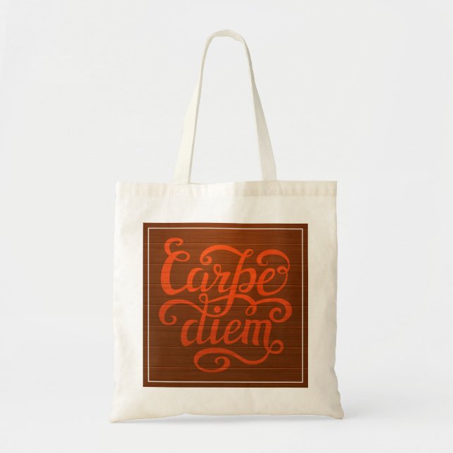 Carpe Diem' Tote Bag (Front)