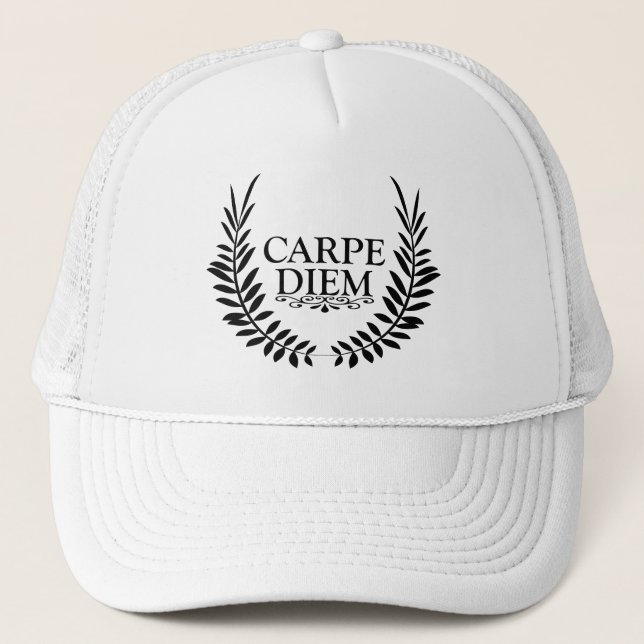 Carpe diem trucker hat (Front)