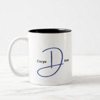 Carpe Diem Two-Tone Coffee Mug