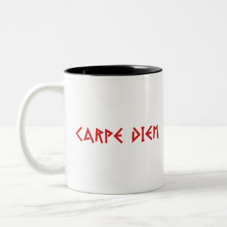 Carpe Diem Two-Tone Coffee Mug