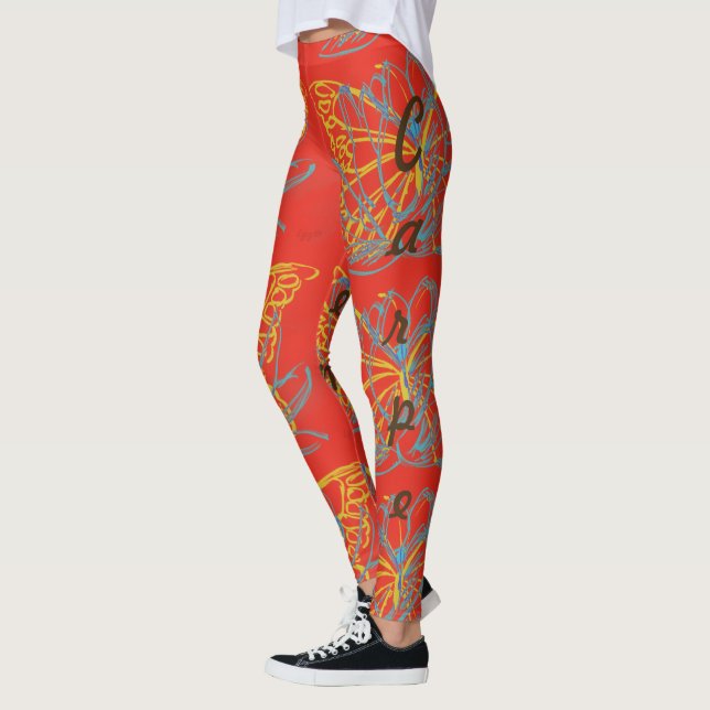 Carpe Diem Yoga Leggings (Left)