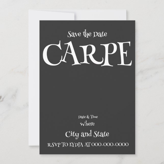 CARPE INVITATION (Front)