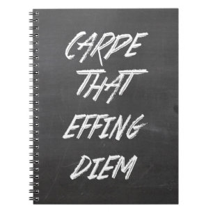 Carpe That Effing Diem Notebook