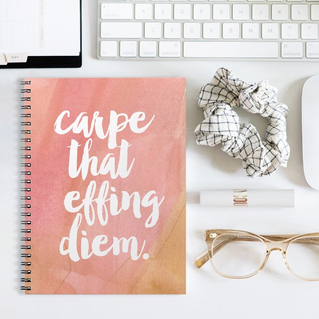 Carpe That Effing Diem | Rose Notebook (Creator Uploaded)