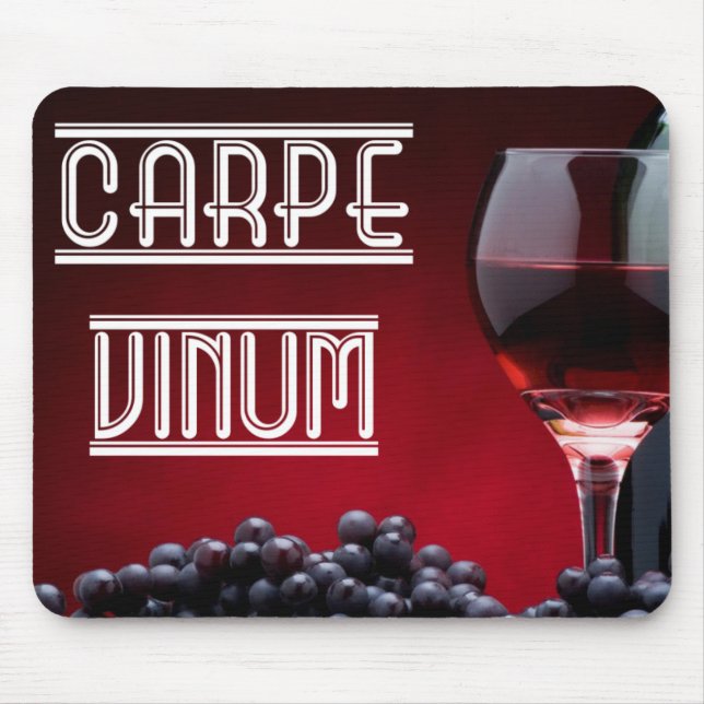 Carpe Vinum Mouse Pad (Front)