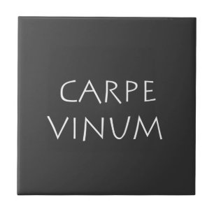 Carpe vinum tile