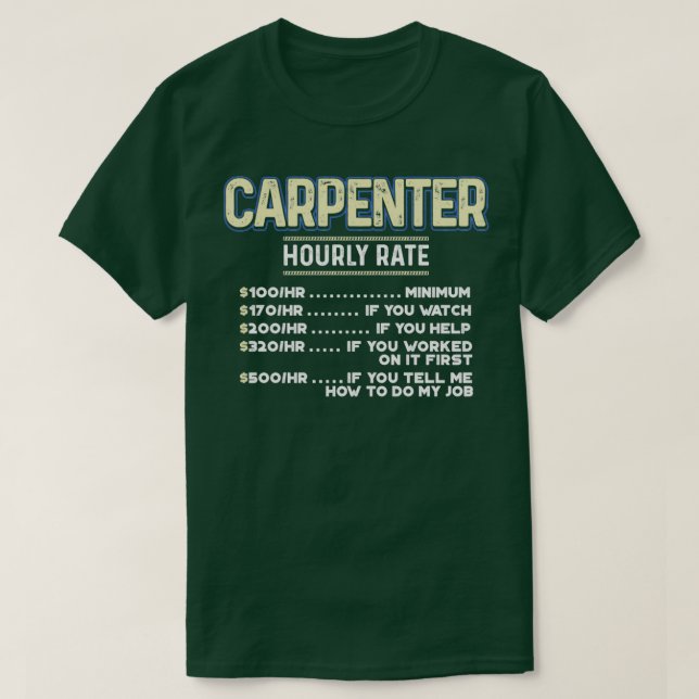 Carpenter (40) T-Shirt (Design Front)