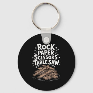Carpenter And Woodworking, Rock Paper Scissors Tab Key Ring