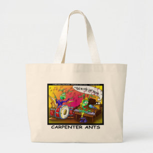 Carpenter Ants Funny Gifts & Collectibles Large Tote Bag