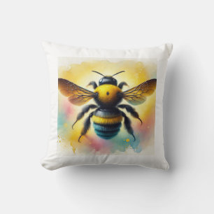 Carpenter bee 041024AREF116 - Watercolor Cushion