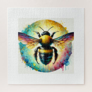 Carpenter Bee 200824AREF140 - Watercolor Jigsaw Puzzle