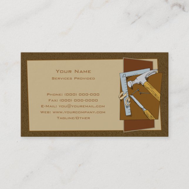 Carpenter Business Card (Front)