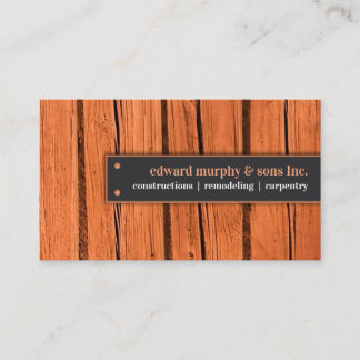 Carpenter Business Card Template