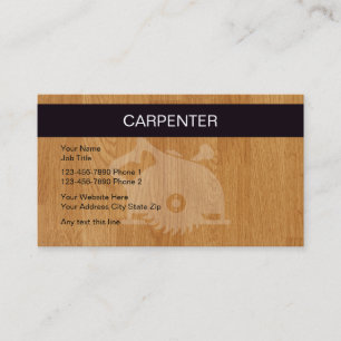 Carpenter Business Cards