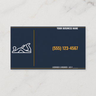Carpenter Business Cards, Custom Name & Phone Card