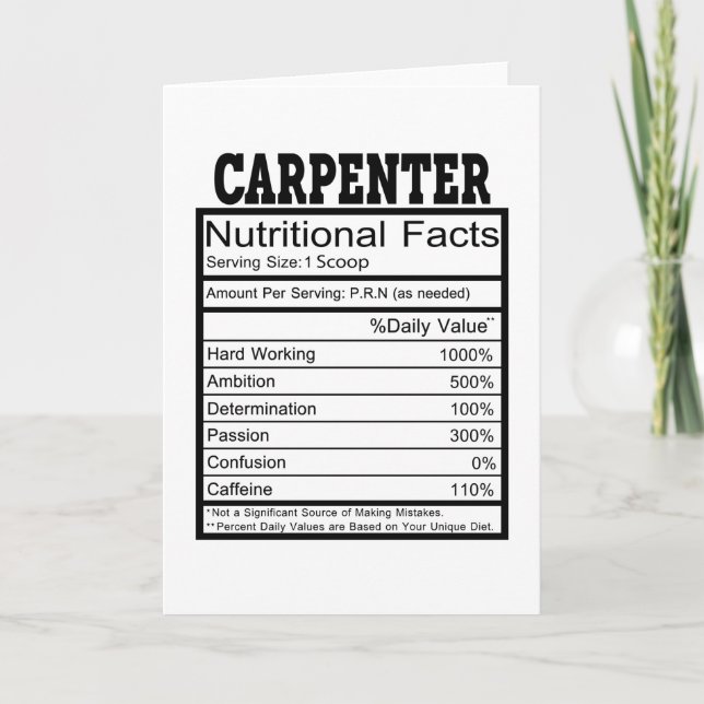 Carpenter Card (Front)