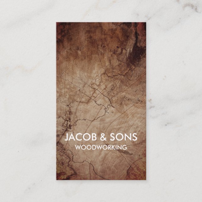 Carpenter Carpentry Woodworking Business Card (Front)