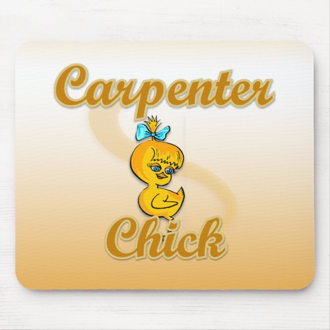 Carpenter Chick Mouse Mat (Front)