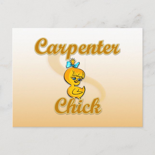 Carpenter Chick Postcard (Front)