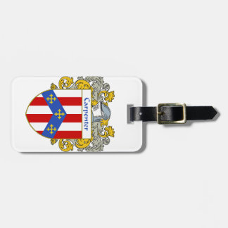 Carpenter Coat of Arms/Family Crest Luggage Tag