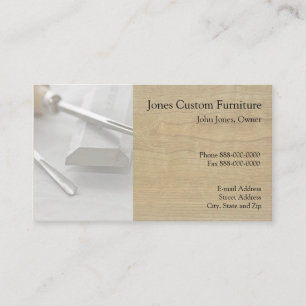 Carpenter Contractor Construction Business Card