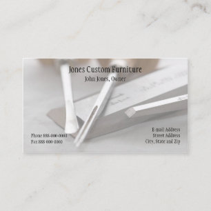 Carpenter Contractor Construction Business Card